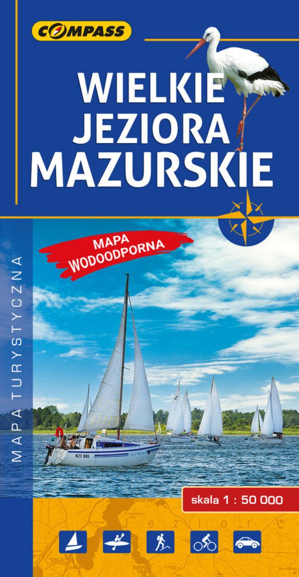 Wielkie Jeziora Mazurskie Mapa turystyczna Skala 1 50 000 Książka