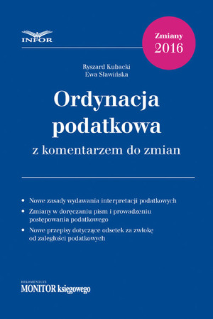 Ordynacja podatkowa z komentarzem do zmian